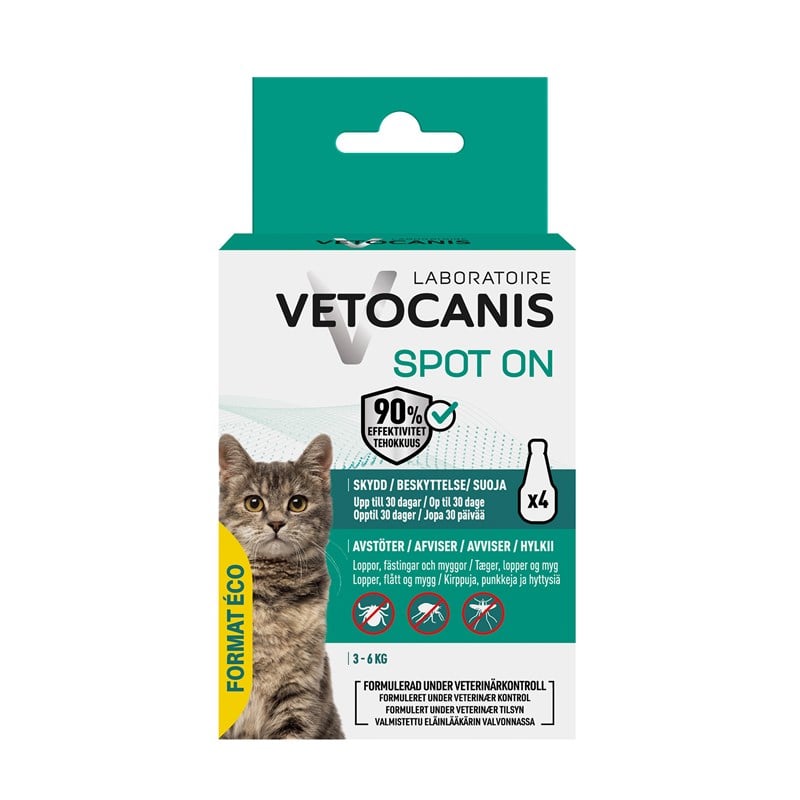 Vetocanis anti-parasit spot on kat 3-6 kg economy Vetocanis anti-parasit spot on kat 3-6 kg economy