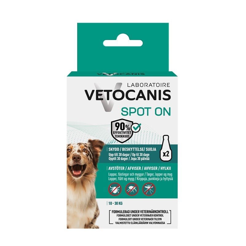 Vetocanis anti-parasit spot on hund 10-30 kg Vetocanis anti-parasit spot on hund 10-30 kg