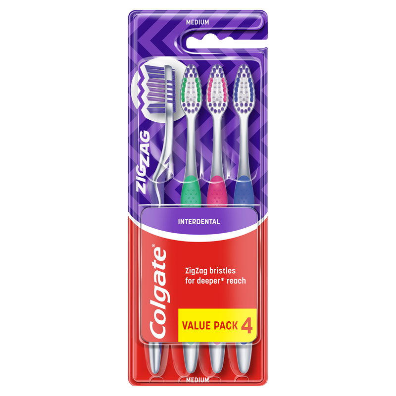Colgate zig-zag antibac medium tandbørste