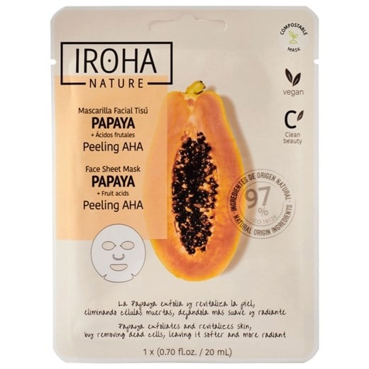 IROHA peeling AHA face sheet mask IROHA peeling AHA face sheet mask