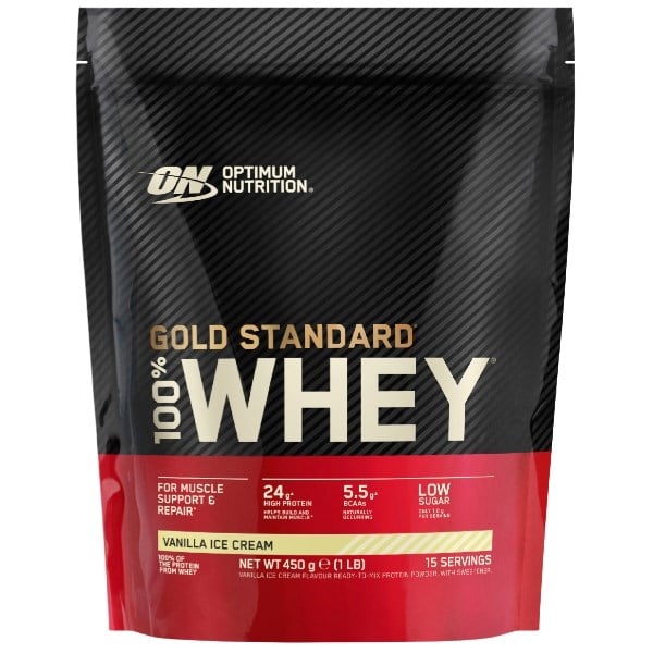 Optimum Nutrition gold standard 100% whey protein vanilla ice cream