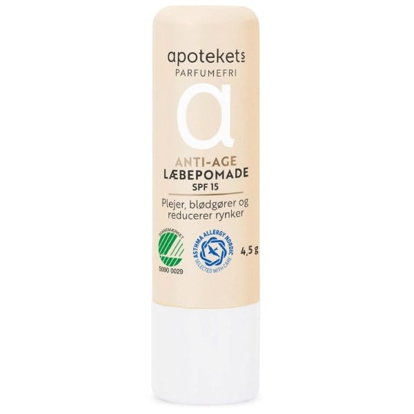 Apotekets Parfumefri anti-age læbepomade Apotekets Parfumefri anti-age læbepomade
