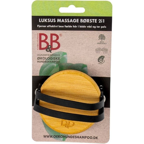 B&B luksus massagebørste 2i1 B&B luksus massagebørste 2i1