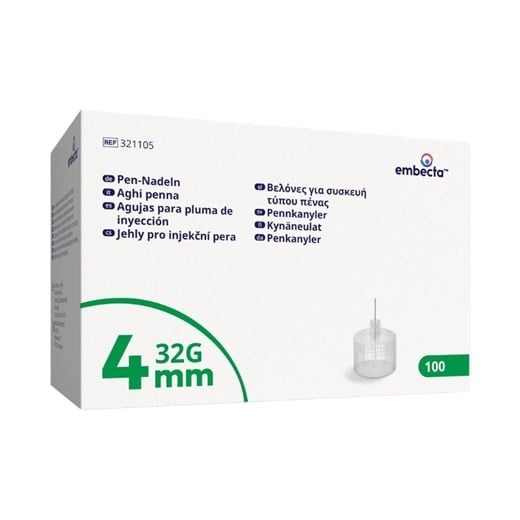 Embecta penkanyler 32G Embecta penkanyler 32G