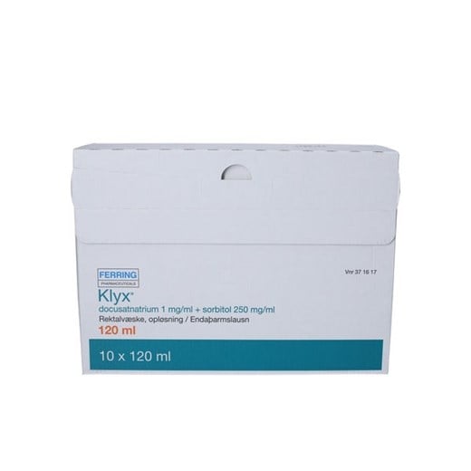 Klyx 1+250 mg/ml - 10 x 120 ml Ferring