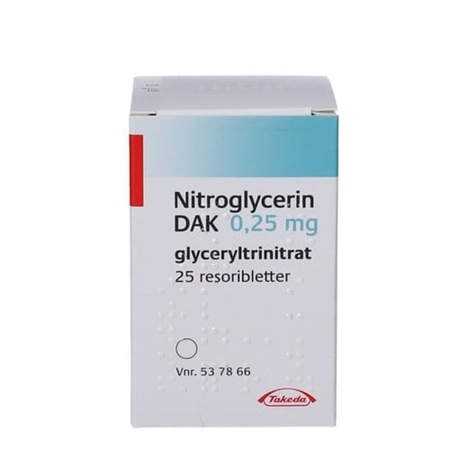 Nitroglycerin resoribletter