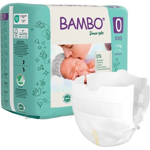 Bambo Nature bleer 0 - 24 stk. - Bleer til for tidligt fødte 1-3 kg