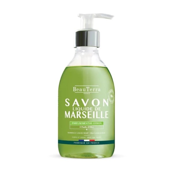BeauTerra marselle liquid soap mint lemon