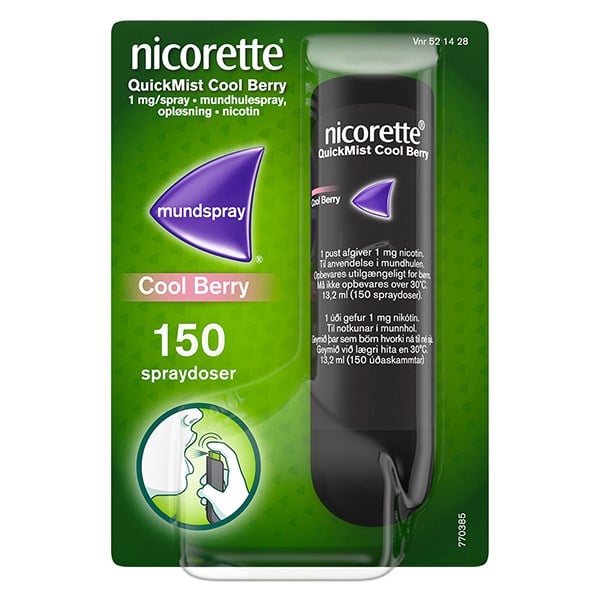 Nicorette quickmist coolberry mundspray