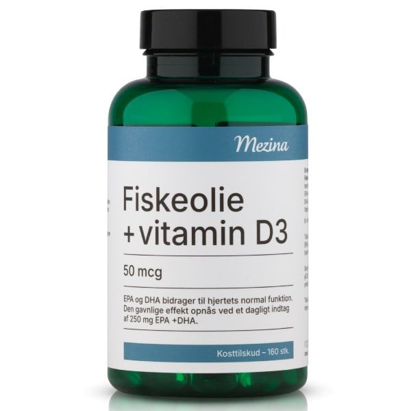 Mezina Green fiskeolie + vitamin D3
