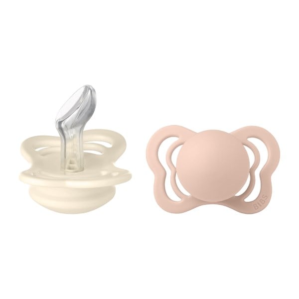 BIBS Couture size 1 ivory/blush