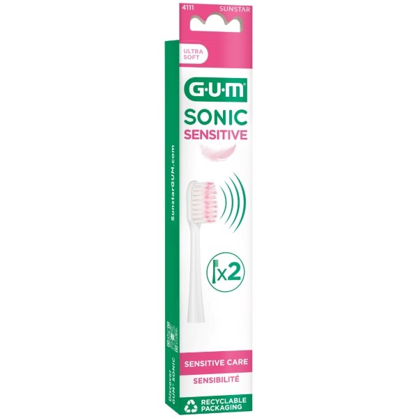 GUM Sonic sensitive børstehoveder