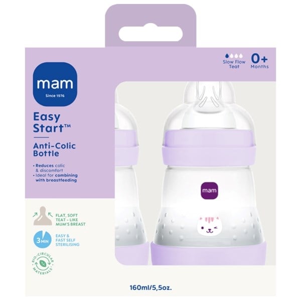 MAM Easy Start anti-colic bottle pink