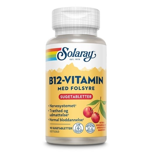 Solaray B12 med folinsyre