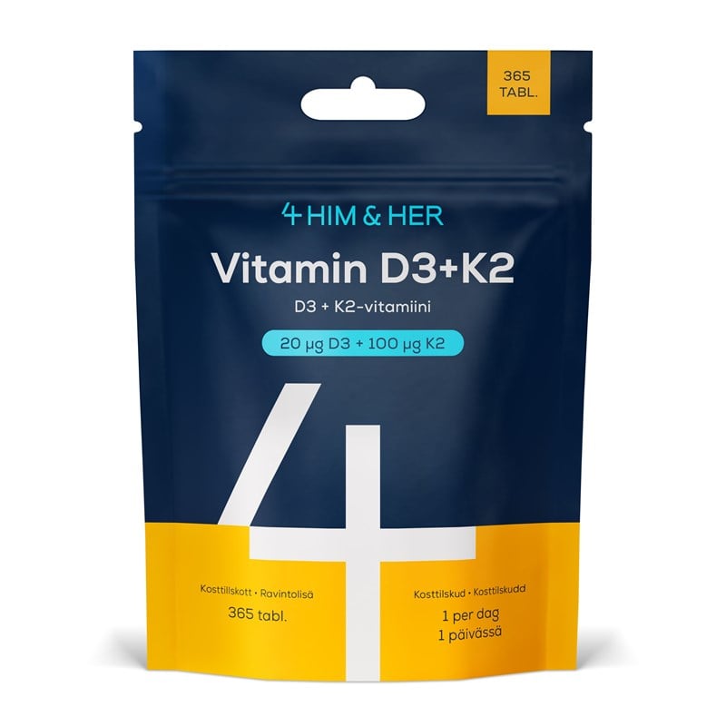 4 HIM & HER vitamin D3 + K2 4 HIM & HER vitamin D3 + K2