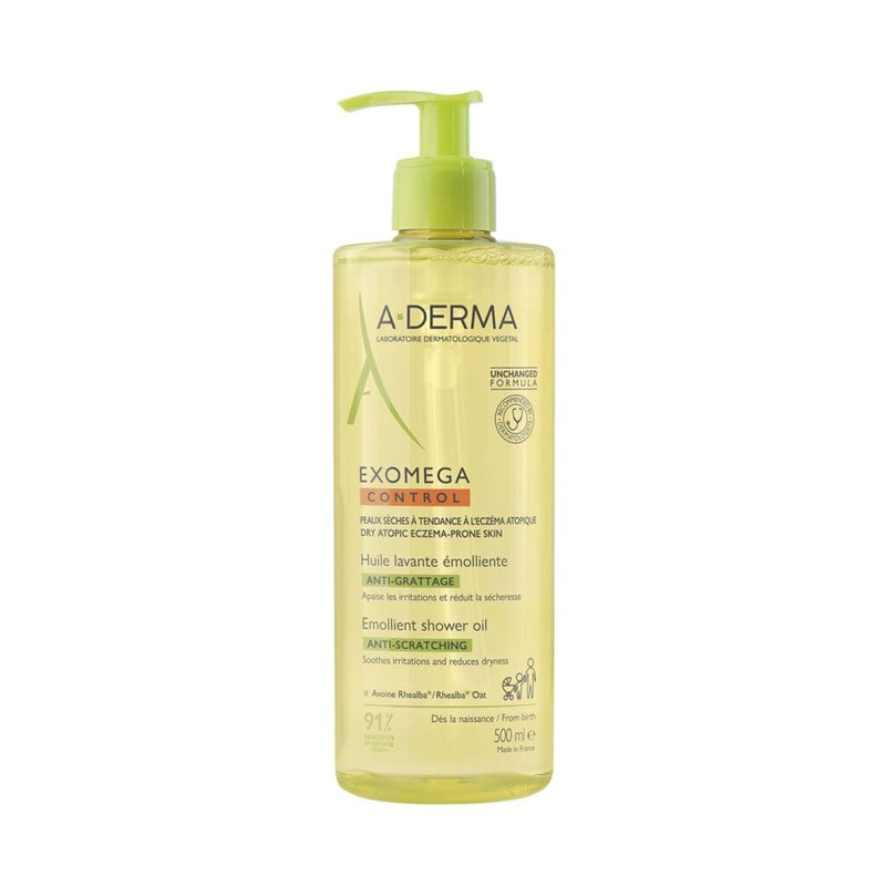 A-Derma Exomega control emollient shower oil