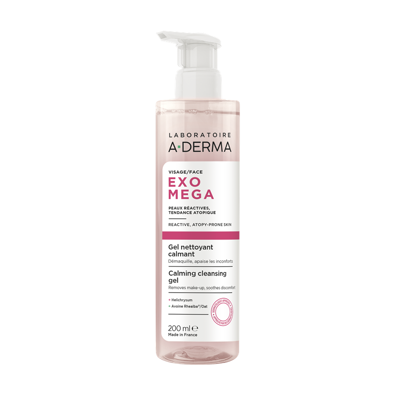 A-Derma Exomega face calming cleansing gel