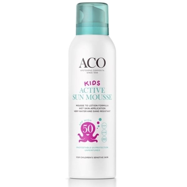 ACO Sun kids active sun mousse SPF50