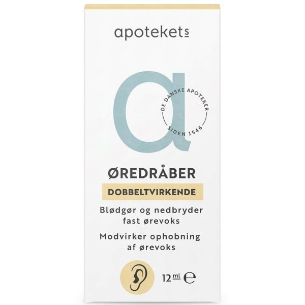 Apotekets øredråber dobbeltvirkende Apotekets øredråber dobbeltvirkende