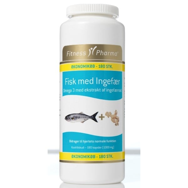 Fitness Pharma fiskeolie med ingefær
