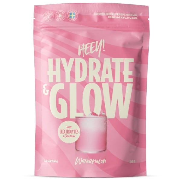 Heey! hydrate & glow electrolytes watermelon
