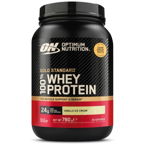 Optimum Nutrition gold standard 100% whey protein vanilla ice cream