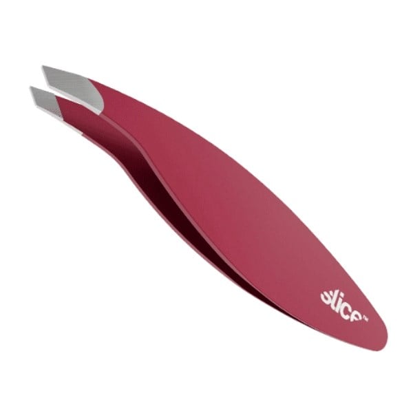 Slice pincet skrå spids rød