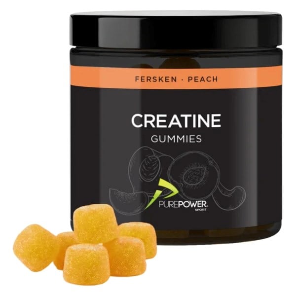 Pure Power creatine gummies peach