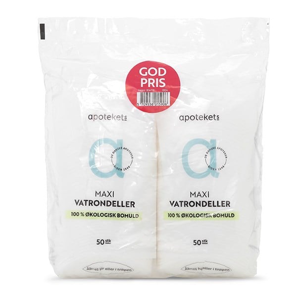 Apotekets økologiske vatrondeller maxi