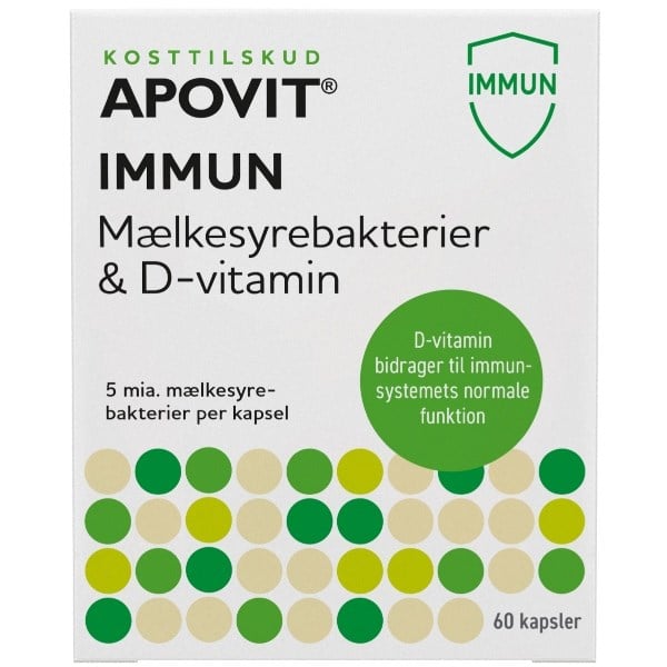 Apovit immun mælkesyrebakterier & D-vitamin