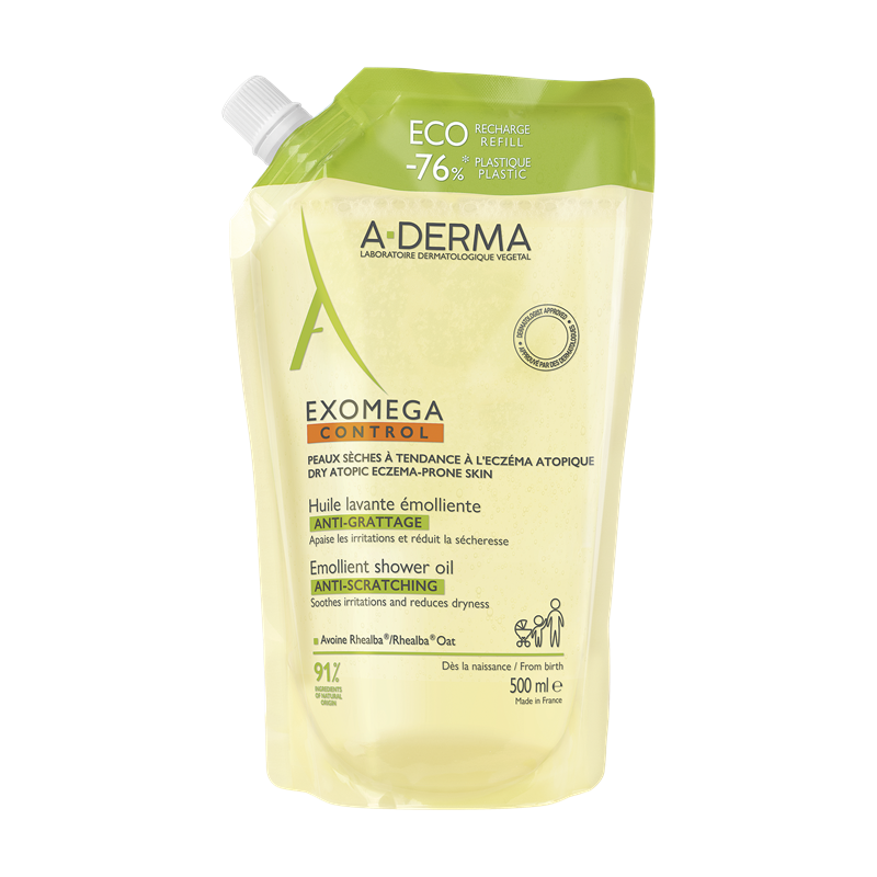 A-Derma Exomega control emollient shower oil refill A-Derma Exomega control emollient shower oil refill