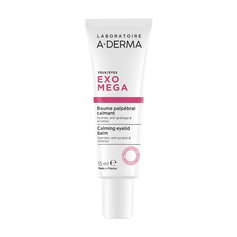 A-Derma Exomega face calming eyelid balm