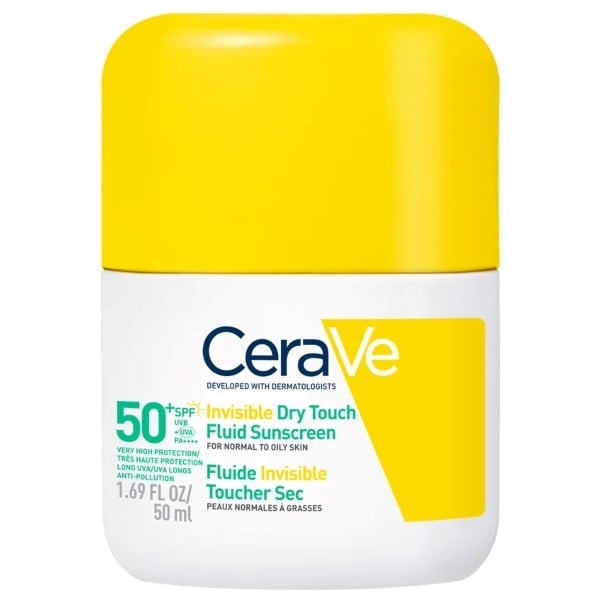 CeraVe invisible dry touch fluid sunscreen SPF50+