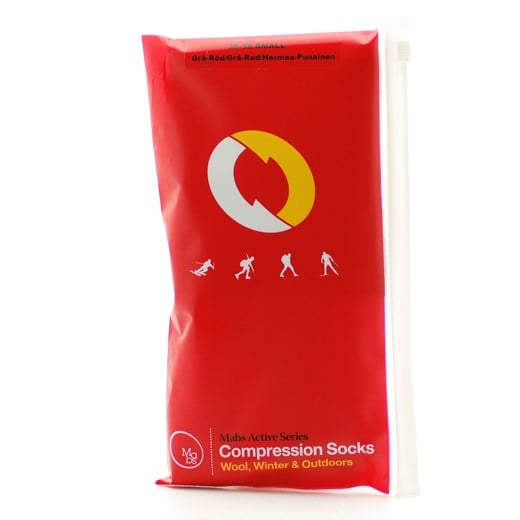 Mabs active knæ uld grå/rød