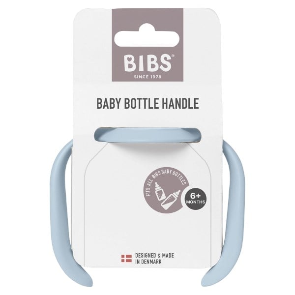 BIBS baby bottle handle baby blue