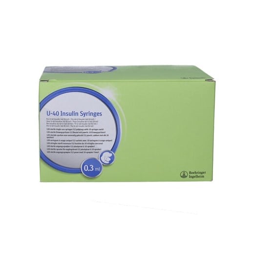 U-40 insulinsprøjte 0,3ml