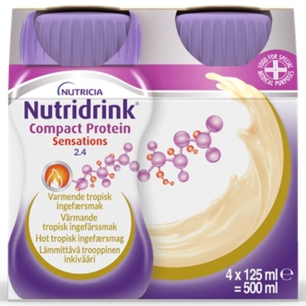 Nutridrink Compact Protein Sensations hot tropisk ingefær