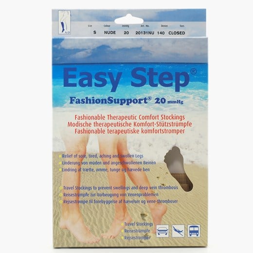 Easy Step fashionsupport knæstrømpe nude