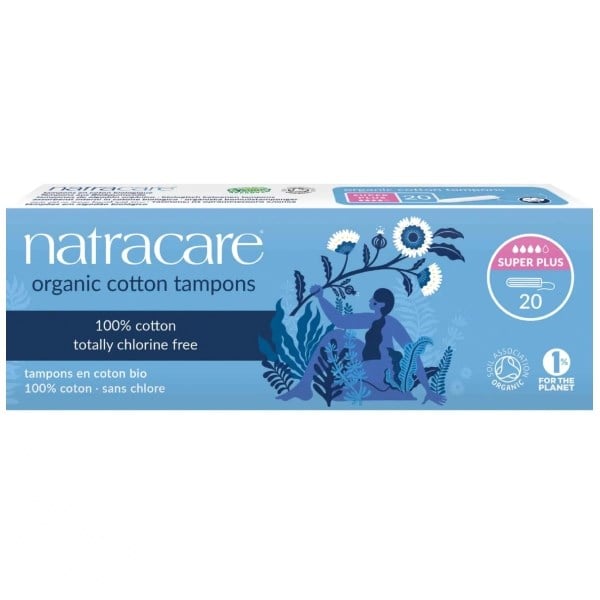 Natracare tampon super plus u/ indføringshylster