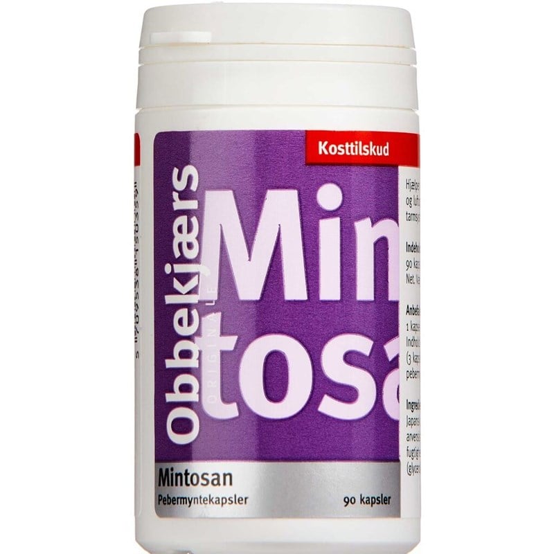 Obbekjærs mintosan pebermynte kapsler