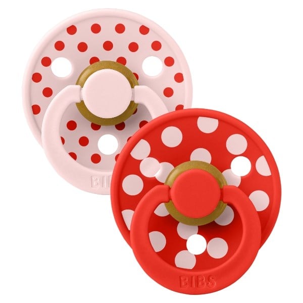 BIBS Studio Colour size 2 polka blossom/candy Apple