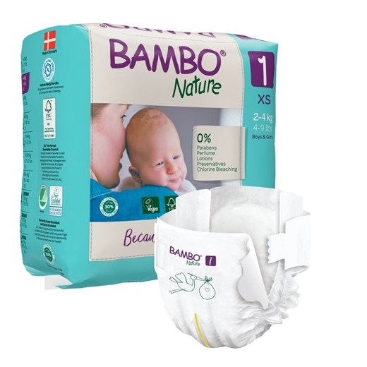 Bambo Nature bleer 1 - 22 stk. - Børnebleer 2-4 kg