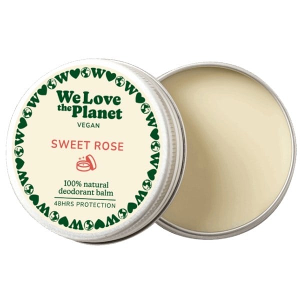 We Love The Planet deodorant balm sweet rose