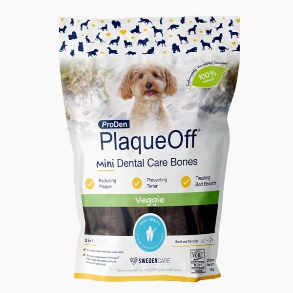 ProDen plaqueoff mini dental bones veggie