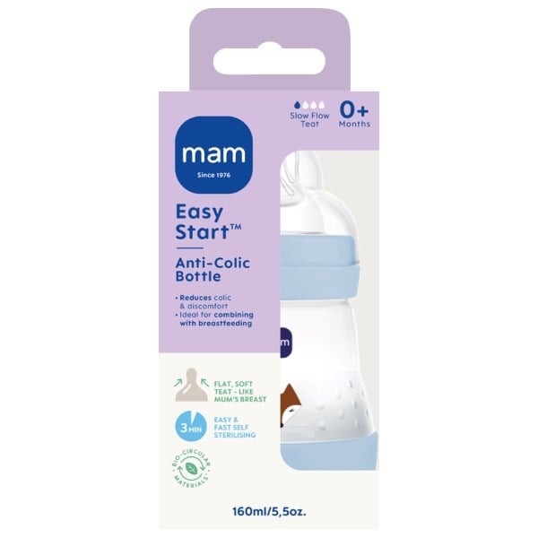 MAM Easy Start anti-colic bottle blue