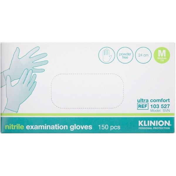 Klinion protection nitrilhandske pudderfri M