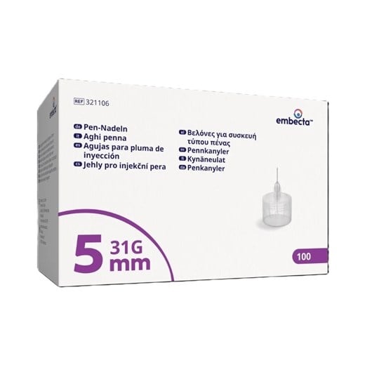 Embecta penkanyler 31G Embecta penkanyler 31G