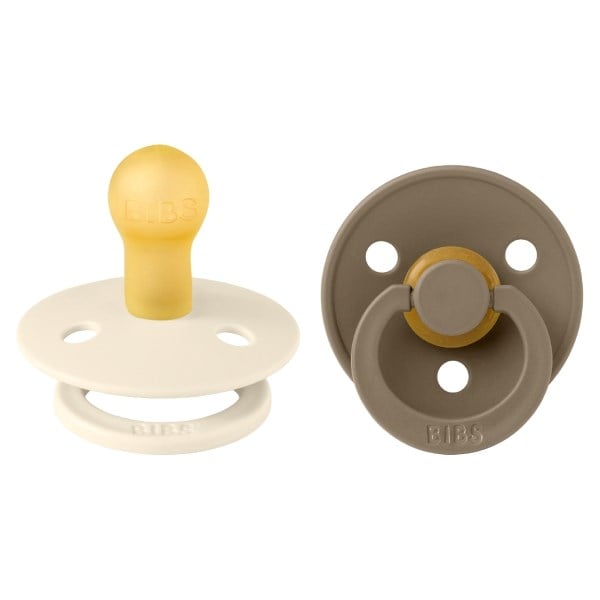 BIBS Colour size 1 ivory/dark oak