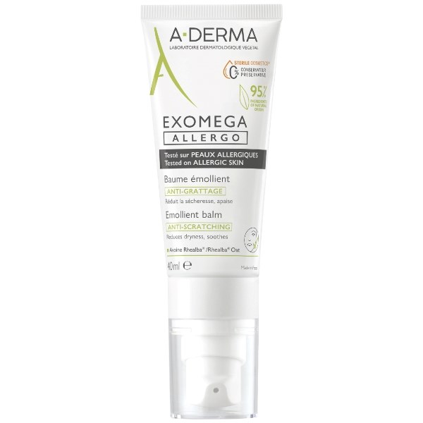 A-Derma Exomega allergo - 40 ml - Til tør og kløende hud