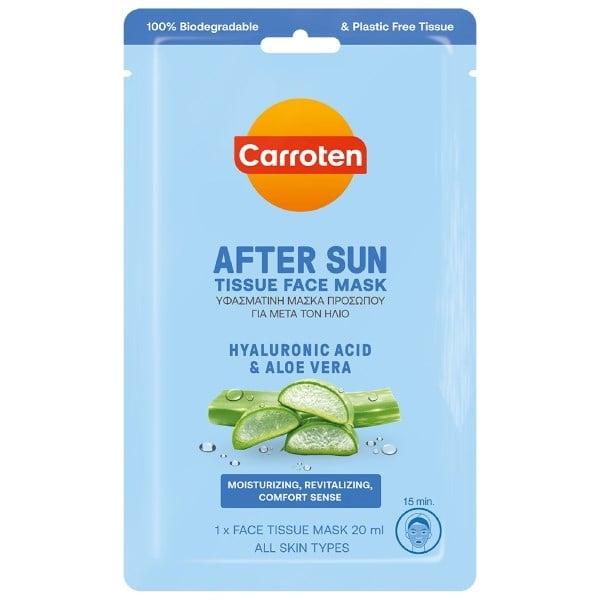 Carroten after sun tissue face mask